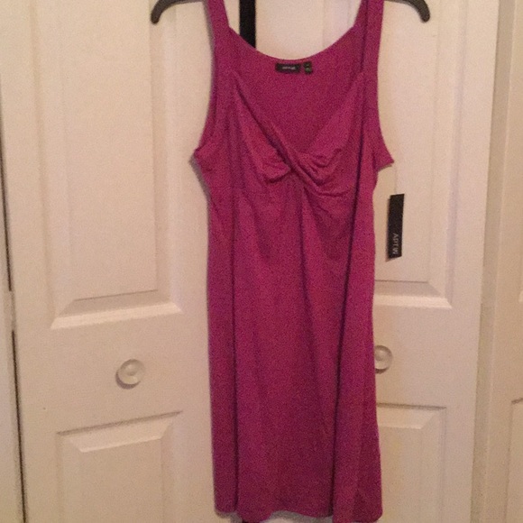 NWT Apt 9 fuchsia knot sleeveless dress - Picture 1 of 3